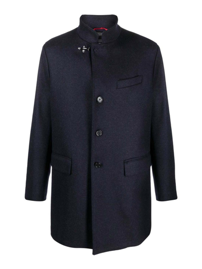 Fay Blue Coat In Dark Blue