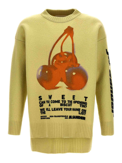 Jil Sander Runway Presentation Crewneck Sweater In Yellow
