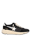 Golden Goose Men Running Sole Sneakers In Black