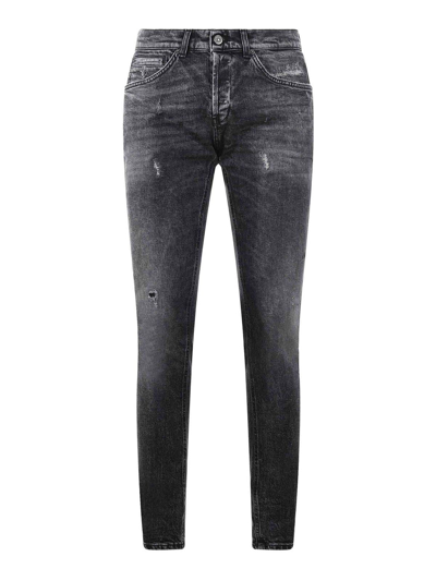 Dondup Black Stretch-cotton Denim Jeans