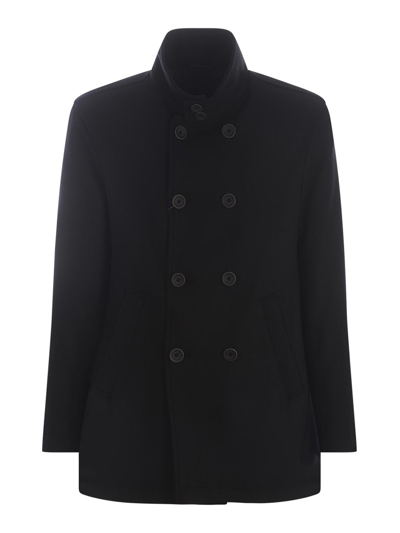 Herno Jacket  In Virgin Wool In Black