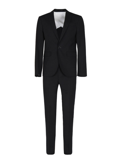 Dsquared2 Tokyo Stretch Wool Suit In Black