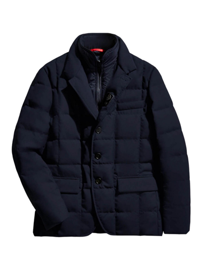 Fay Quilted Coat In Blue