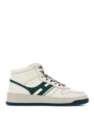 Hogan H630 Basket High-top Sneakers In Beige