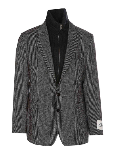 Dolce & Gabbana Knitted Jacket In Gris