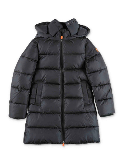 Save The Duck Kids' Girl Padded Jacket In Negro