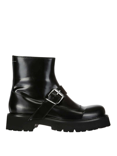 Mm6 Maison Margiela Ankle Boots In Black