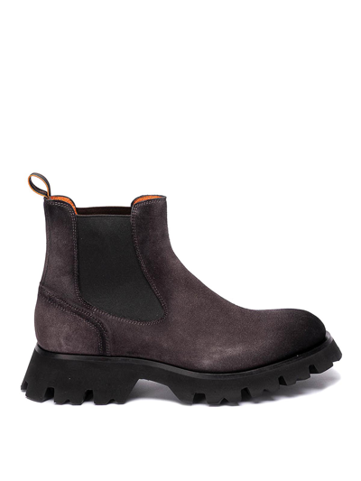Santoni `frankie` `chelsea` Boots In Gray