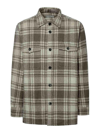 Ami Alexandre Mattiussi Two-tone Wool Shirt In Multicolour