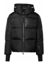 Moncler Short 'mazodin In Nylon Technique A 2 Layer' Black Down Jacket In Black