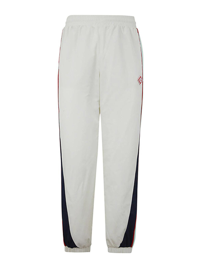 Casablanca Men's Shell Side-panel Suit Track Pants In Blanco