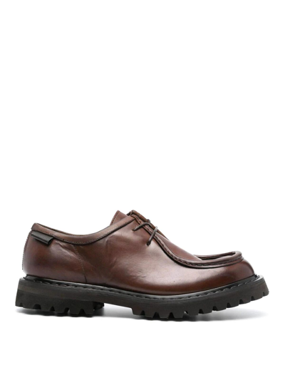 Premiata Cyclone Lace Up Shoes In Brown