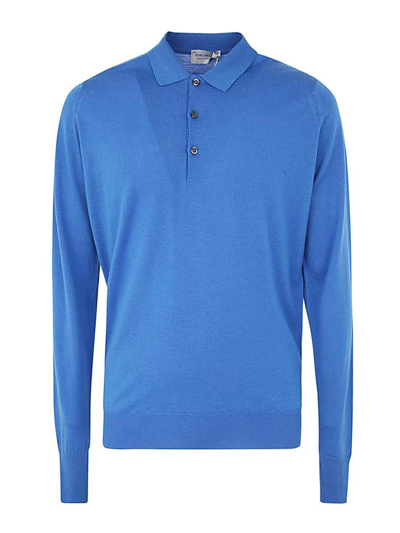 John Smedley Cotswold Long Sleeves Shirt Clothing In Blue