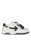 Off-white White Sneakers For Kids With Iconic Arrow In White