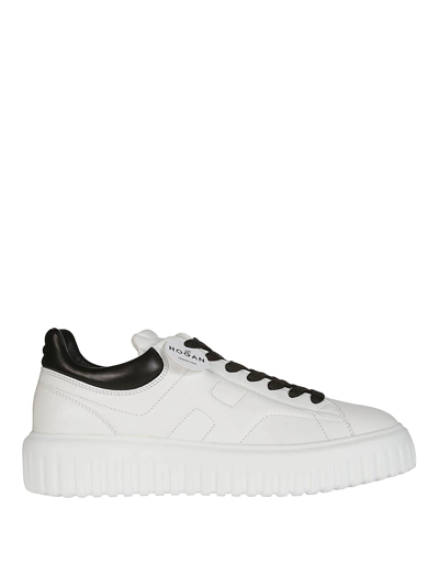 Hogan H-stripes Sneakers In White