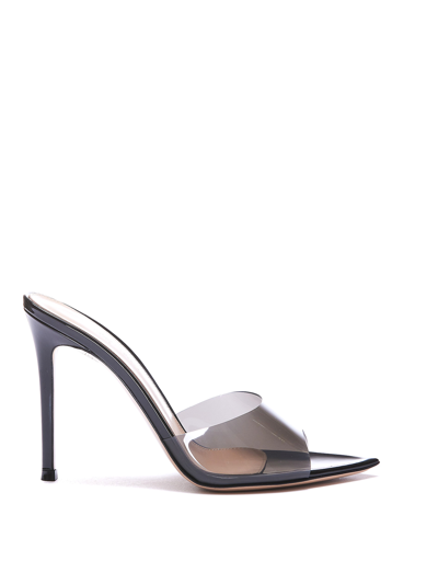 Gianvito Rossi Leather Sandals In Gris