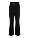 RED VALENTINO HIGH-WAISTED CROPPED TROUSERS