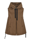 Max Mara The Cube Water-resistant Technical Canvas Gilet In Brown