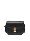 Apc Grace Small Leather Crossbody Bag For Women In Black
