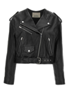 Isabel Marant Audric Leather Biker Jacket In Black