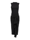 Attico Asymmetric Cut-out Jersey Dress In Black