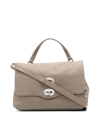 Zanellato Postina Daily Small Leather Handbag In Pink