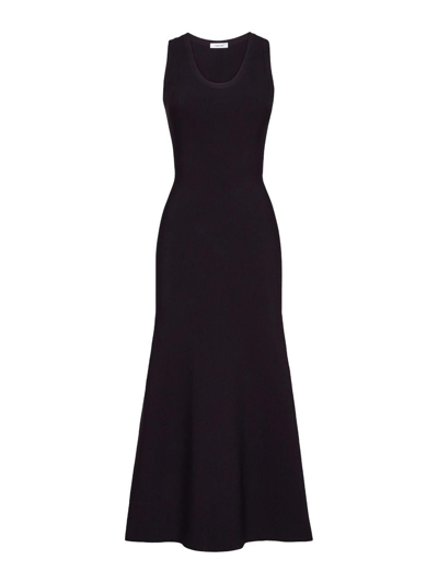 FERRAGAMO VESTIDO MIDI - NEGRO