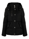 Moose Knuckles "3q Canvas Down Jacket With Shear In Black