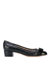 FERRAGAMO VARA LEATHER PUMPS