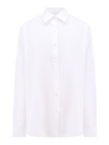 Dries Van Noten Casio Long-sleeve Button-down Shirt In White