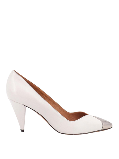 Isabel Marant White Leather Décolleté Pumps