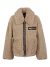 Stand Studio Joann Faux Fur Jacket In Beige