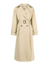 ALEXANDER MCQUEEN `HALF SEAL` LOGO TRENCH COAT