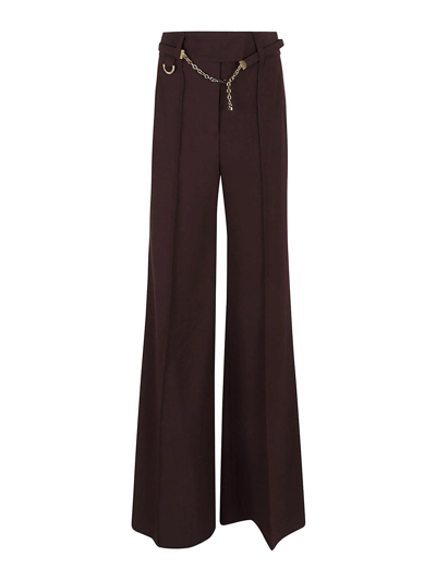 Zimmermann Luminosity Wide-leg Tailored Trousers In Brown