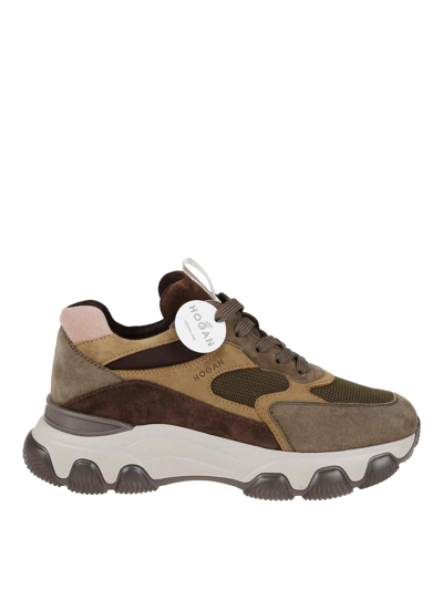 Hogan Hyperactive Sneakers In Brown