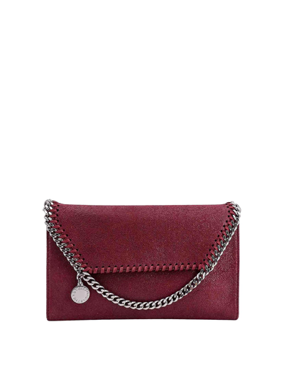 Stella Mccartney Falabella Wallet Crossbody Bag In Purple