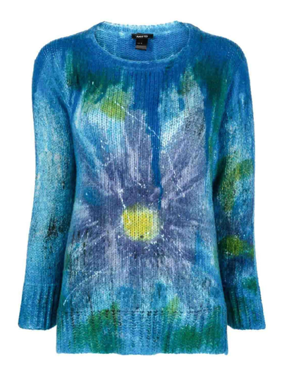 Avant Toi Liquid Art Patterned Intarsia-knit Jumper In Azul Claro