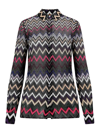 Missoni Zigzag-pattern Long-sleeved Shirt In Multicolour