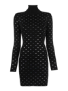 Elisabetta Franchi Dress With Strass In Black