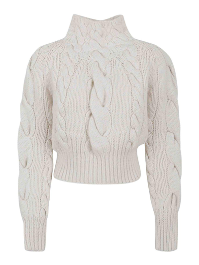 Zimmermann Luminosity Cable-knit Wool Sweater In Cream