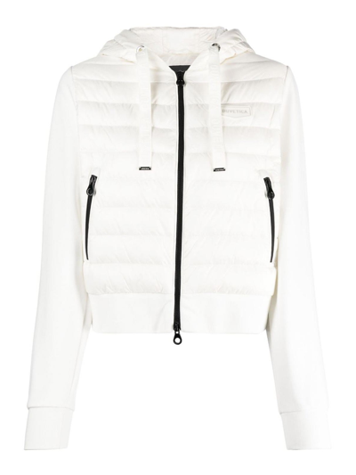 Duvetica Hooded Padded Jacket In Cream