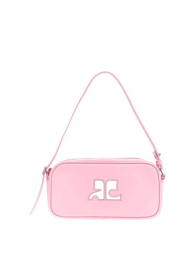 Courrèges Rdition Baguette Handbag In Pink