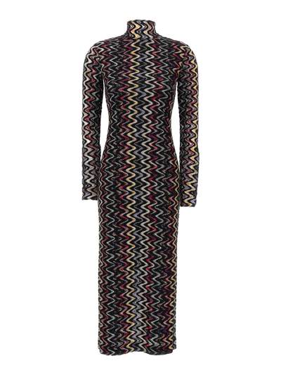 Missoni Multicolor Embroidery Dress In Multicolour