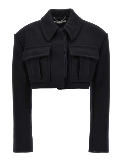 Stella Mccartney Synthetic Fibers Jacket In Black