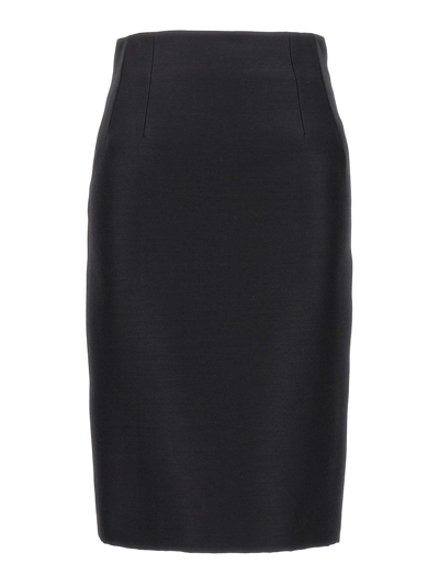 Versace Sheath Skirt In Negro
