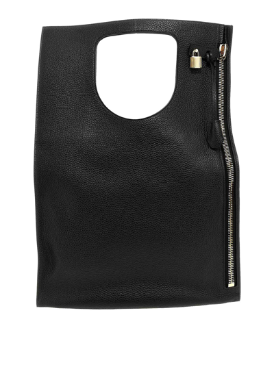 Tom Ford Crazy Grainy Shopping Bag In Black