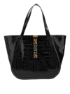 Versace Greca Goddess Shoulder Bag In Black