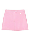 Courrèges Vinyl Reedition Skirt In Nude & Neutrals