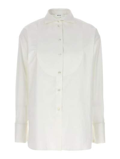 Bally Plastron Shirt In Beige