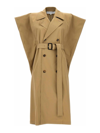 JW ANDERSON SLEEVELESS DOUBLE-BREASTED TRENCH COAT